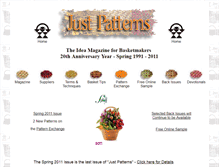 Tablet Screenshot of justpatterns.com